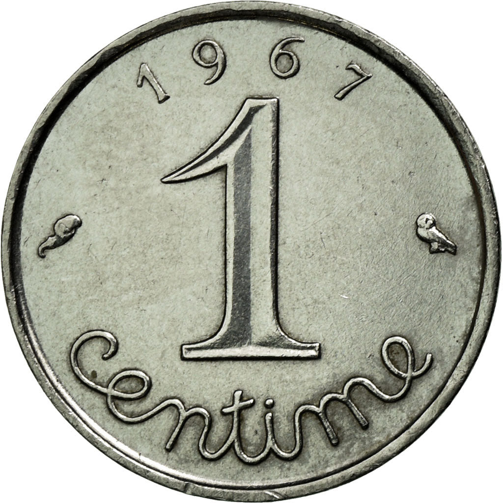 Francia, Épi, Centime, 1967, Paris, SPL-, Acciaio inossidabile, KM:928, Gado...