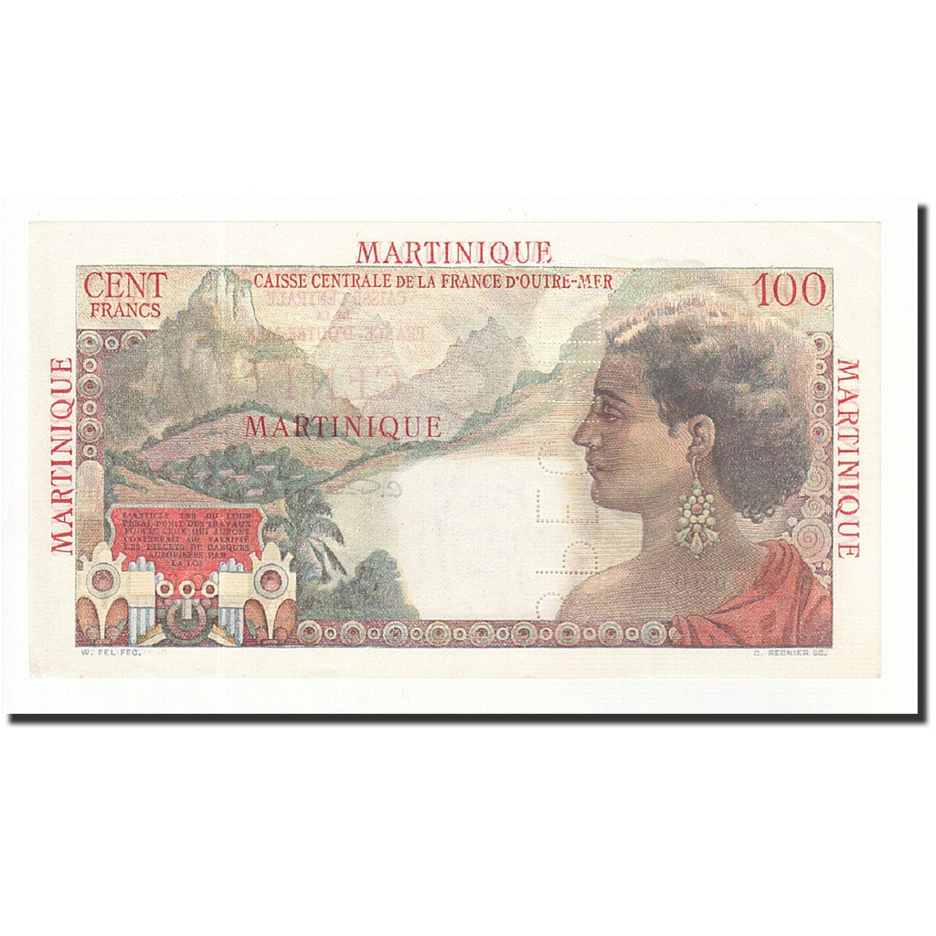 Martinique, 100 Francs, O.0, UNC(60-62)
