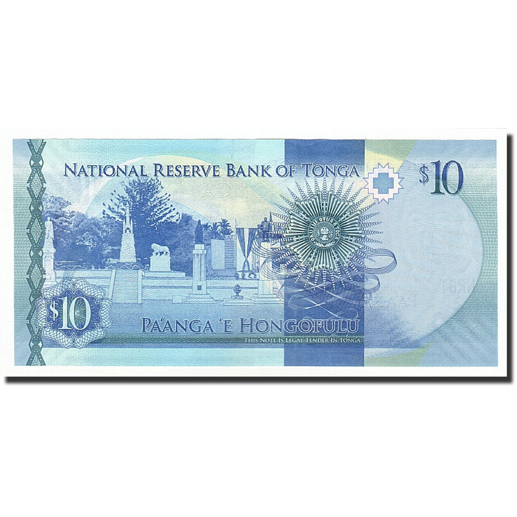 Banknote, Tonga, 10 Pa'anga, 2015, UNC(65-70)