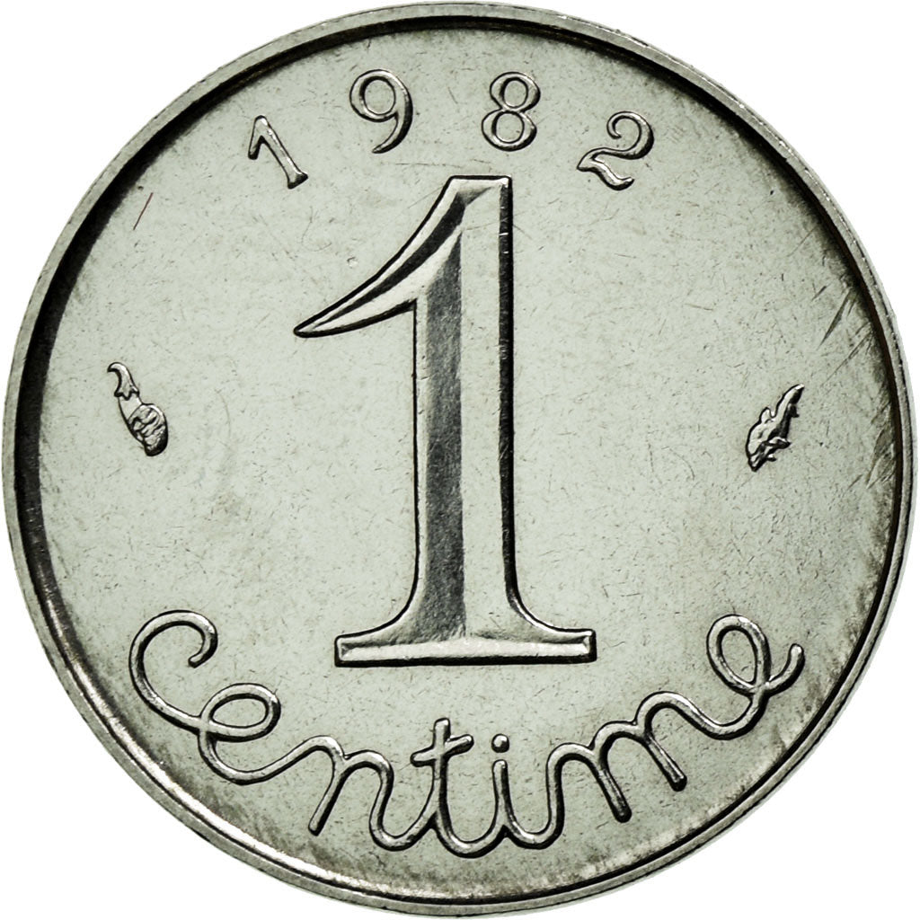 Coin, France, Épi, Centime, 1982, Paris, MS(63), Stainless Steel, KM:928