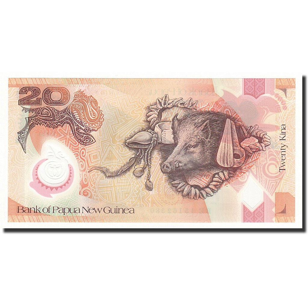 Banconote, Papua Nuova Guinea, 20 Kina, 2015, FDS