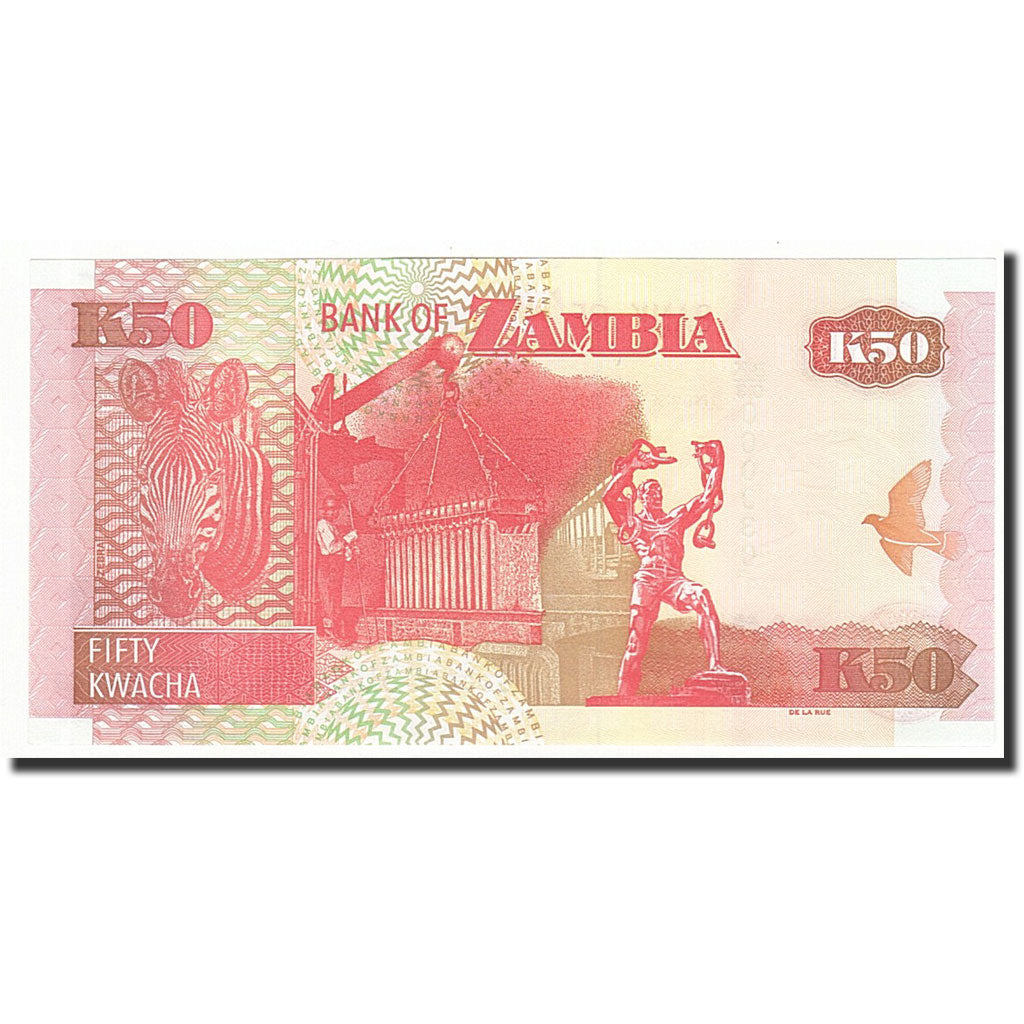 Banknote, Zambia, 50 Kwacha, 2008, KM:37g, UNC(65-70)