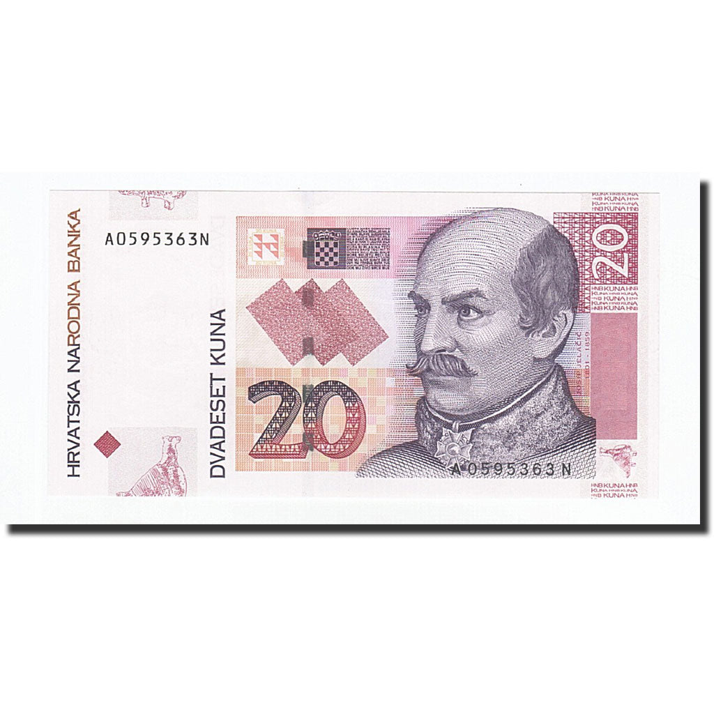 Banknote, Croatia, 20 Kuna, 2001-03-07, KM:39, UNC(65-70)