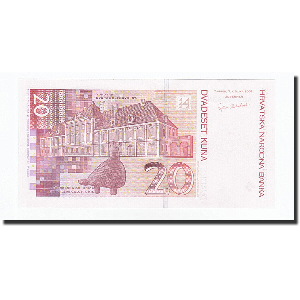 Banknote, Croatia, 20 Kuna, 2001-03-07, KM:39, UNC(65-70)