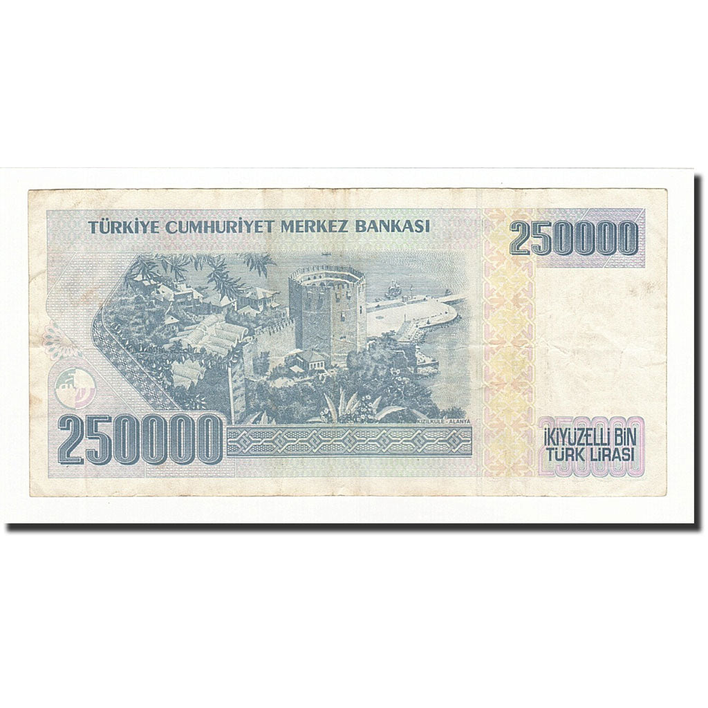Banknote, Turkey, 250,000 Lira, 1998, KM:211, VF(20-25)