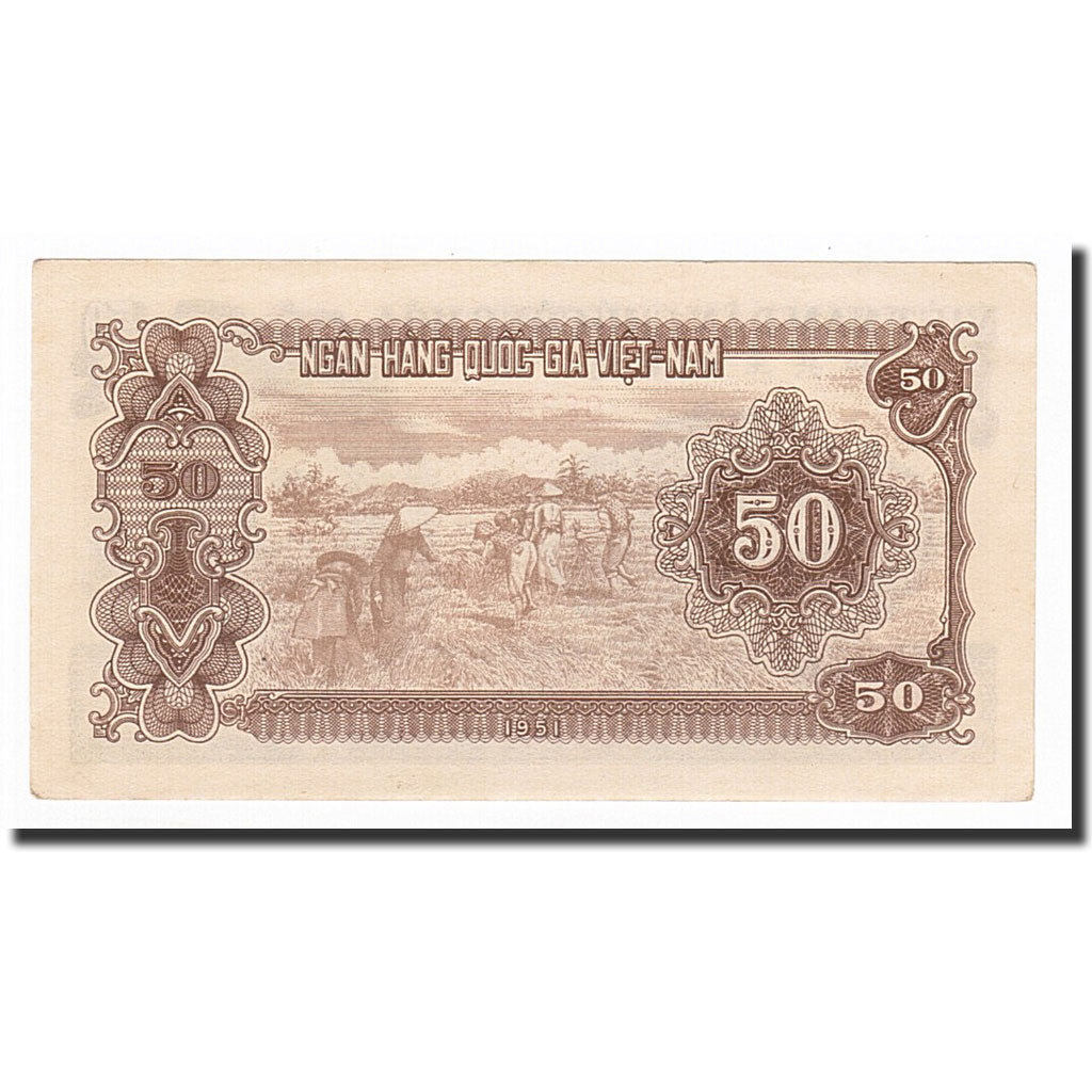 Banknot, Wietnam, 50 D<ox>ng, 1951, 1951, KM:61b, UNC(64)