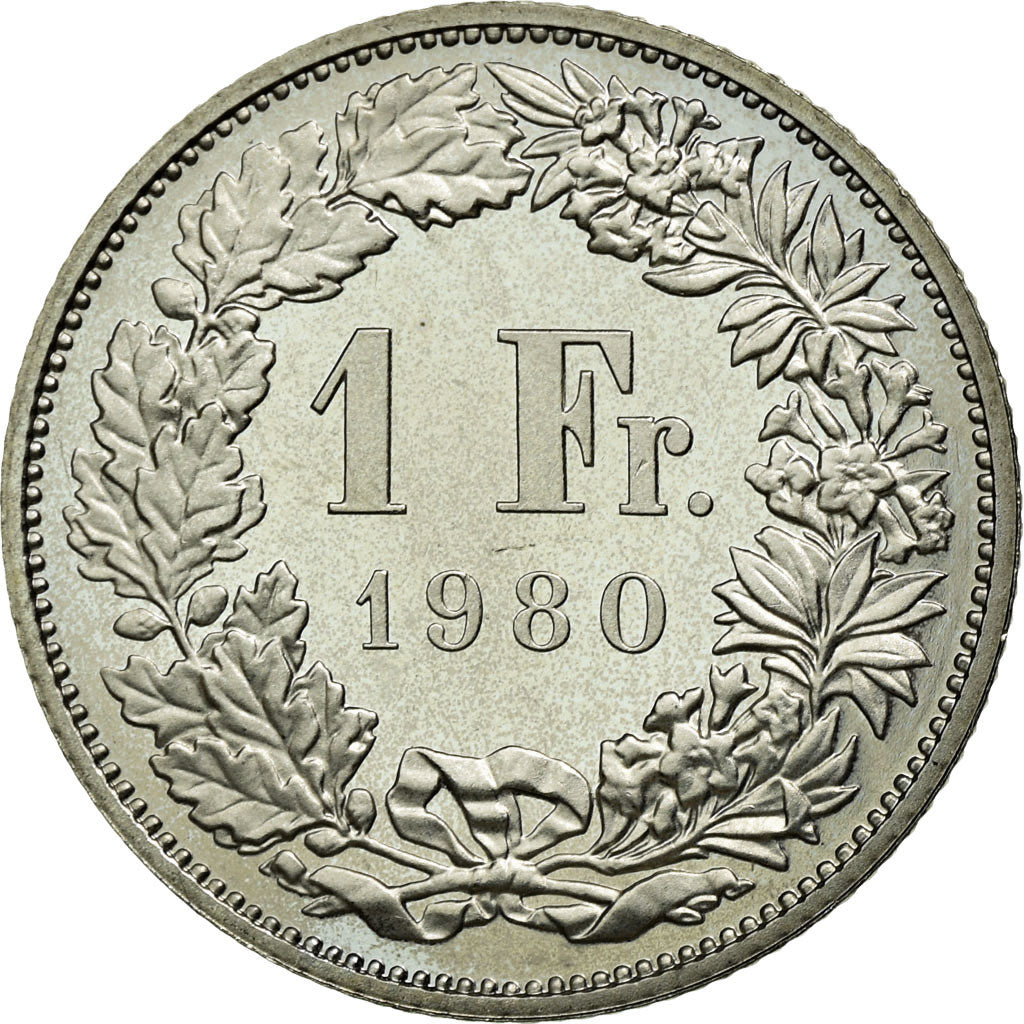 Monnaie, Suisse, Franc, 1980, Bern, FDC, Copper-nickel, KM:24a.1