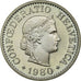 Coin, Switzerland, 10 Rappen, 1980, Bern, MS(65-70), Copper-nickel, KM:27