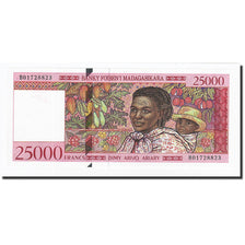 Banknote, Madagascar, 25,000 Francs = 5000 Ariary, Undated (1998), KM:82