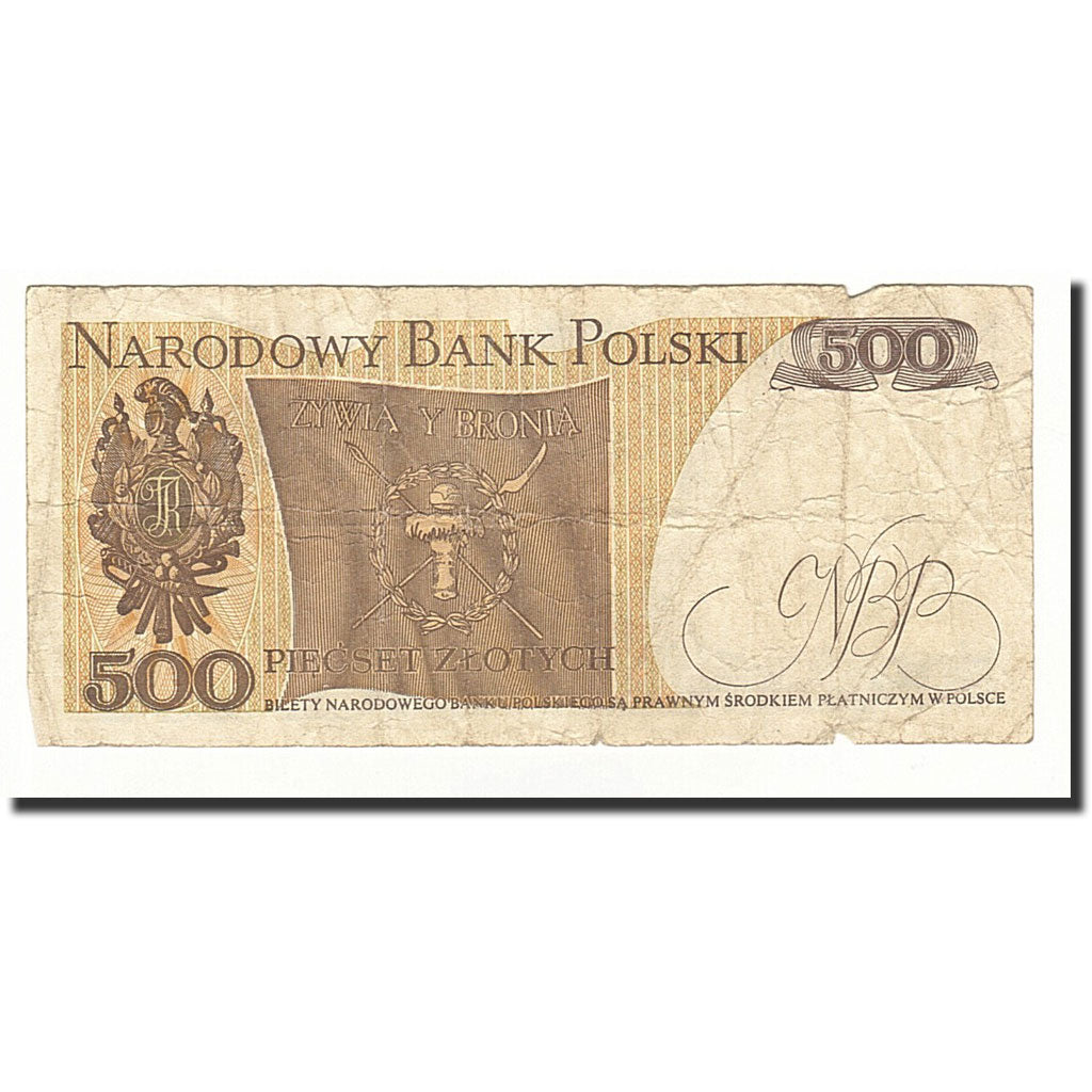 Banknote, Poland, 500 Zlotych, 1982-06-01, KM:145d, VF(20-25)