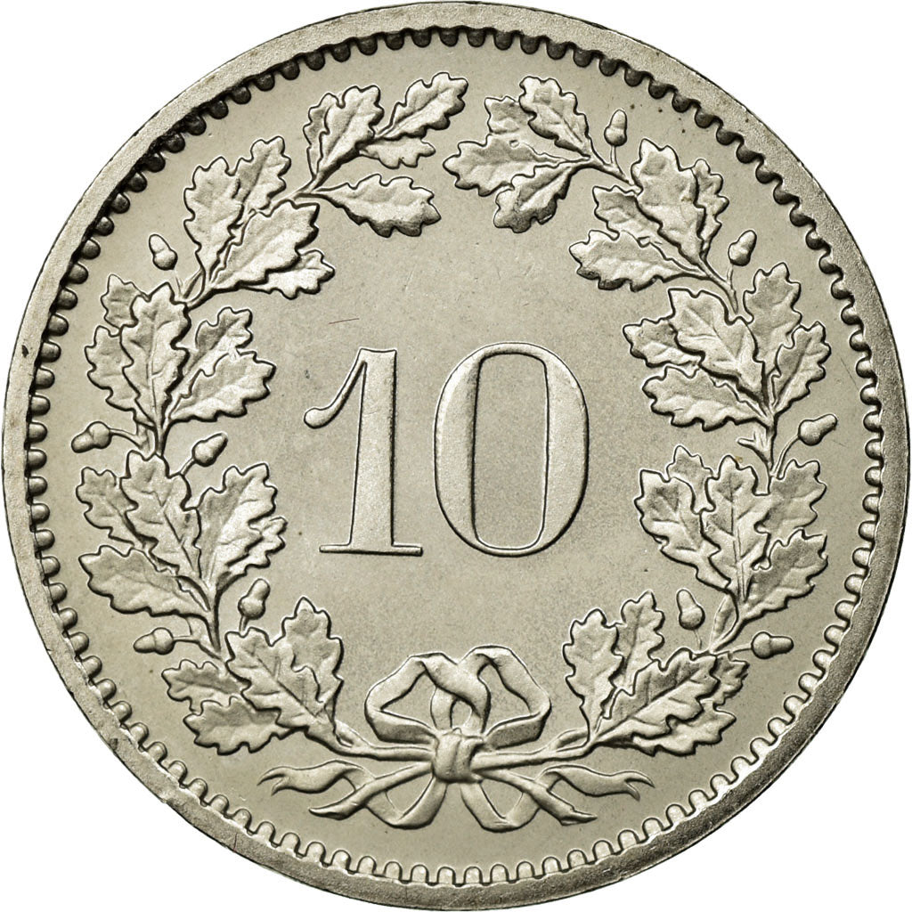Coin, Switzerland, 10 Rappen, 1979, Bern, MS(65-70), Copper-nickel, KM:27
