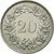 Moneta, Szwajcaria, 20 Rappen, 1979, Bern, MS(65-70), Miedź-Nikiel, KM:29a