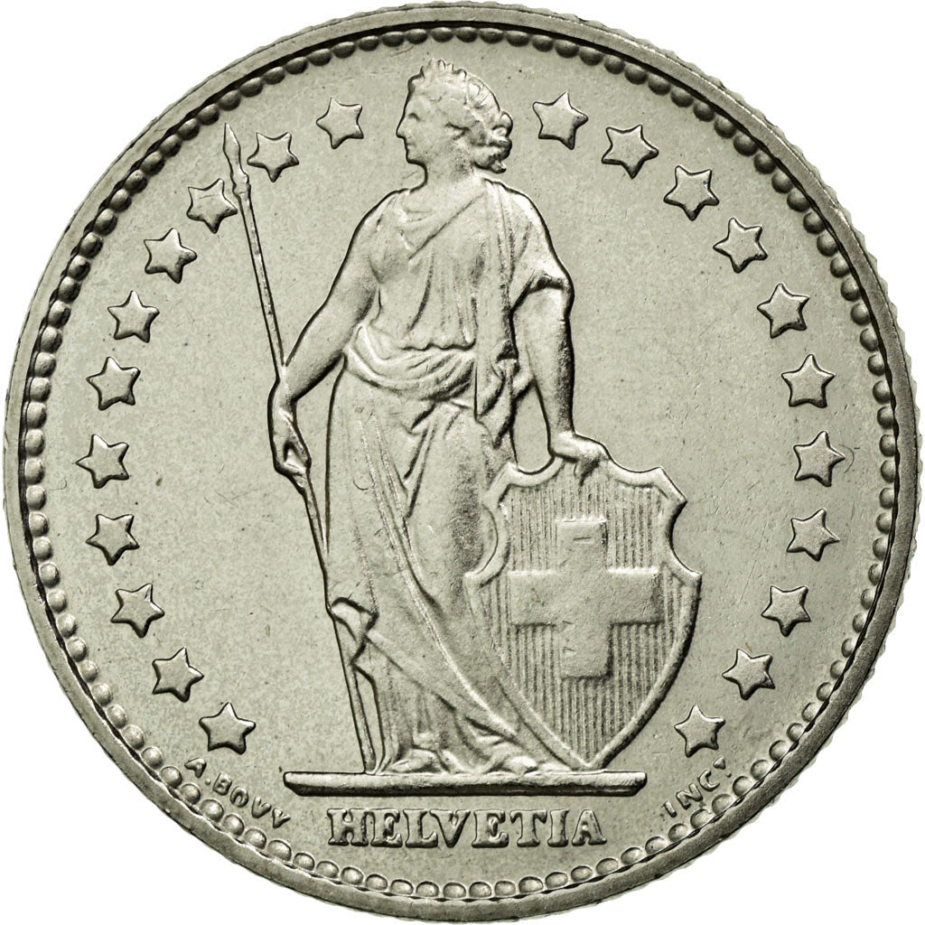 Coin, Switzerland, Franc, 1979, Bern, MS(65-70), Copper-nickel, KM:24a.1