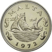 Moneta, Malta, 10 Cents, 1972, British Royal Mint, MS(65-70), Miedź-Nikiel