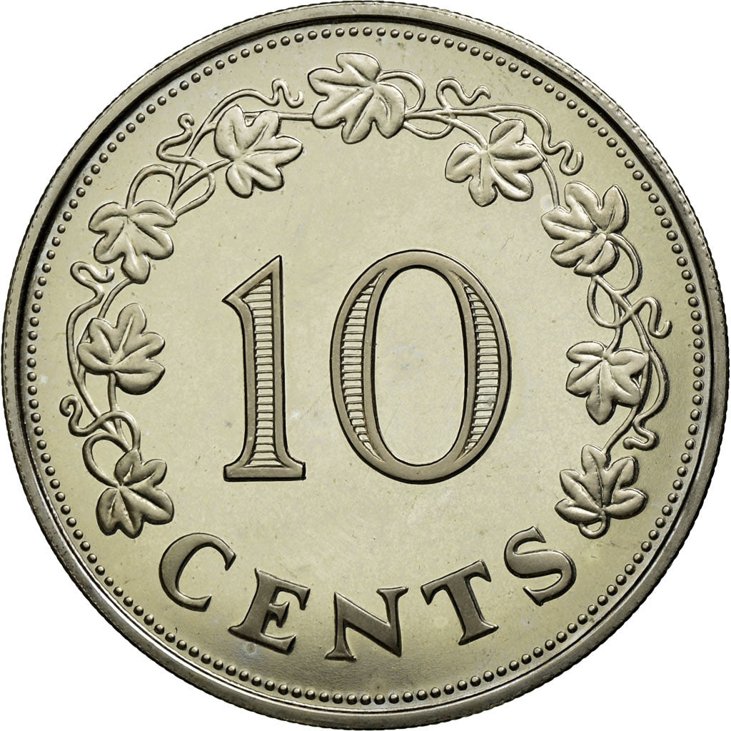 Monnaie, Malte, 10 Cents, 1972, British Royal Mint, FDC, Copper-nickel, KM:11