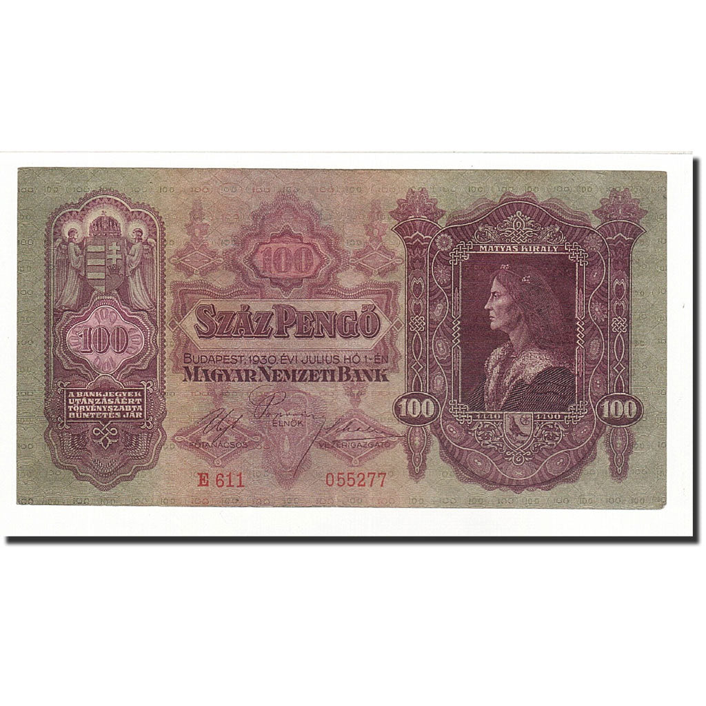 Banknote, Hungary, 100 Pengö, 1930-07-01, KM:98, EF(40-45)