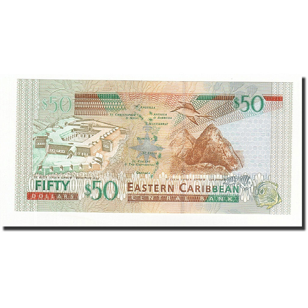 Billet, Etats des caraibes orientales, 50 Dollars, Undated (2003), KM:45a, NEUF