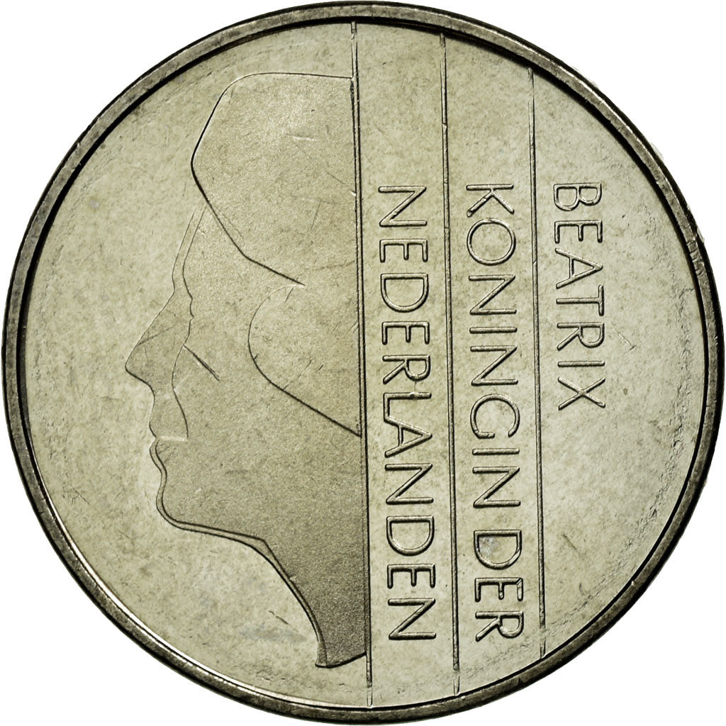Coin, Netherlands, Beatrix, Gulden, 1982, MS(65-70), Nickel, KM:205