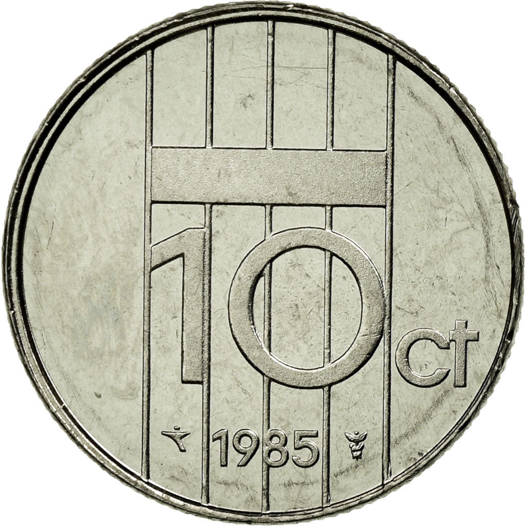 Münze, Niederlande, Beatrix, 10 Cents, 1985, STGL, Nickel, KM:203