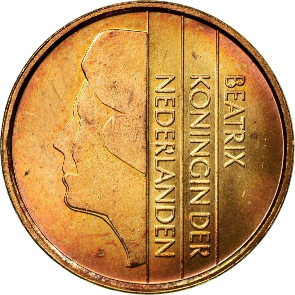 Coin, Netherlands, Beatrix, 5 Cents, 1984, MS(63), Bronze, KM:202
