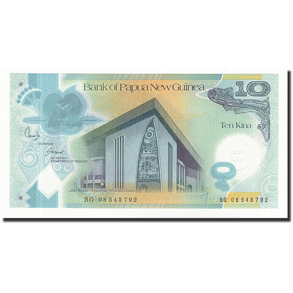 Banknote, Papua New Guinea, 10 Kina, 2008, KM:30, UNC(65-70)