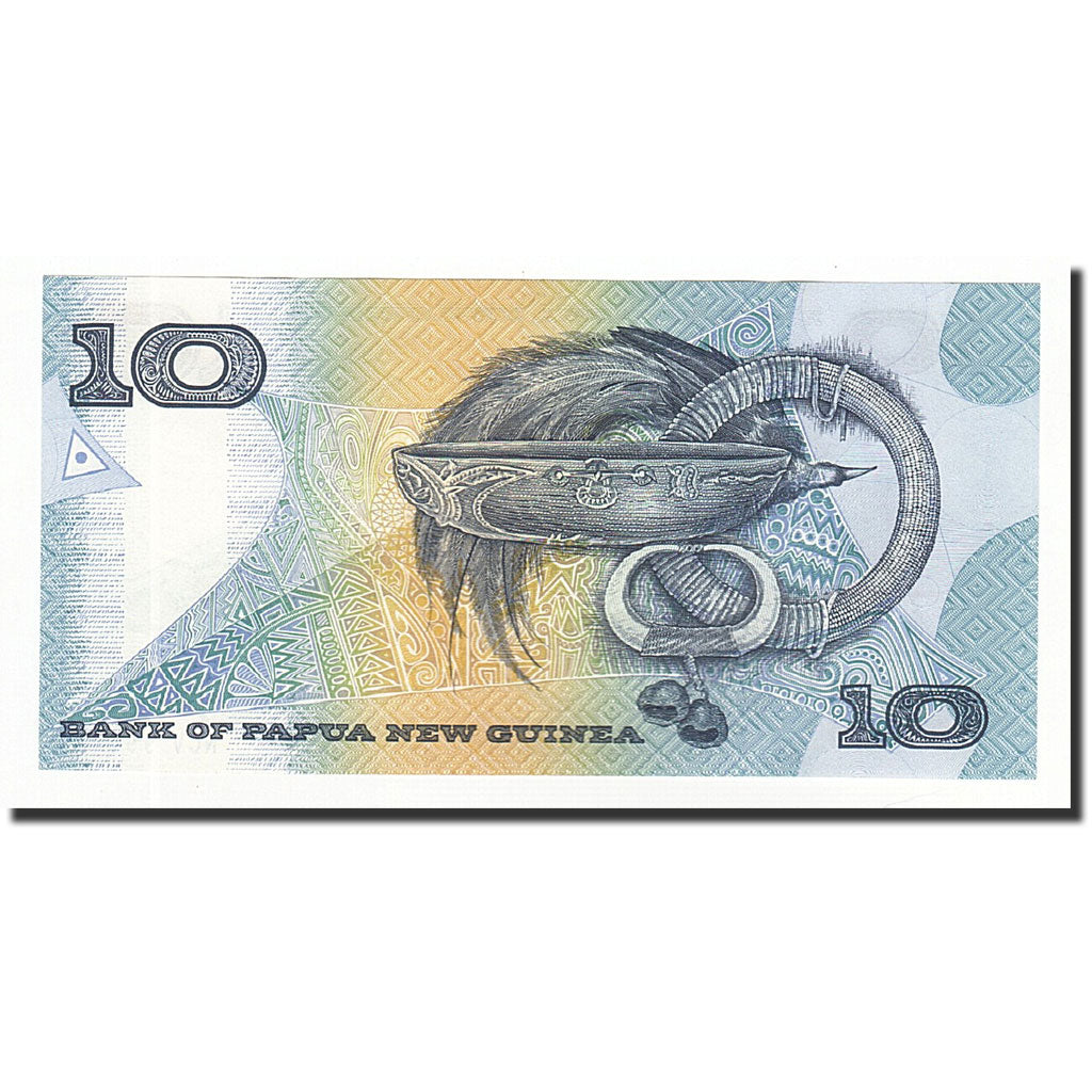 Geldschein, Papua New Guinea, 10 Kina, Undated (1988), KM:9c, UNZ
