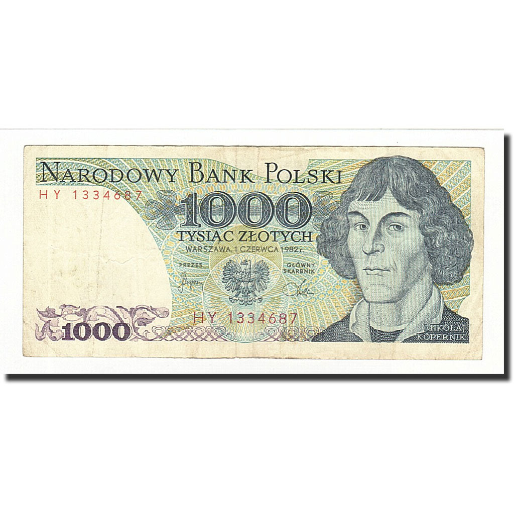 Banknote, Poland, 1000 Zlotych, 1982-06-01, KM:146c, VF(30-35)