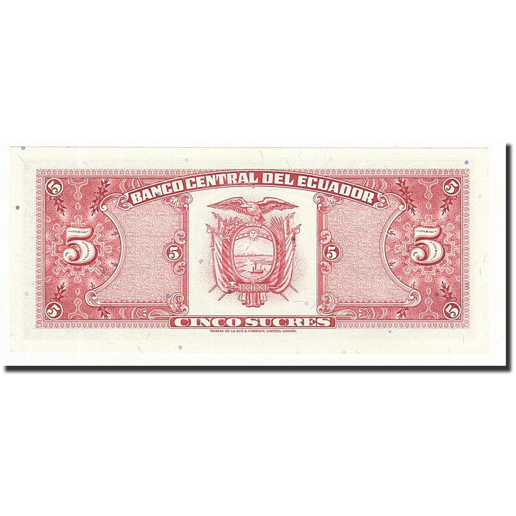 Banknote, Ecuador, 5 Sucres, 1988-11-22, KM:120A, UNC(64)