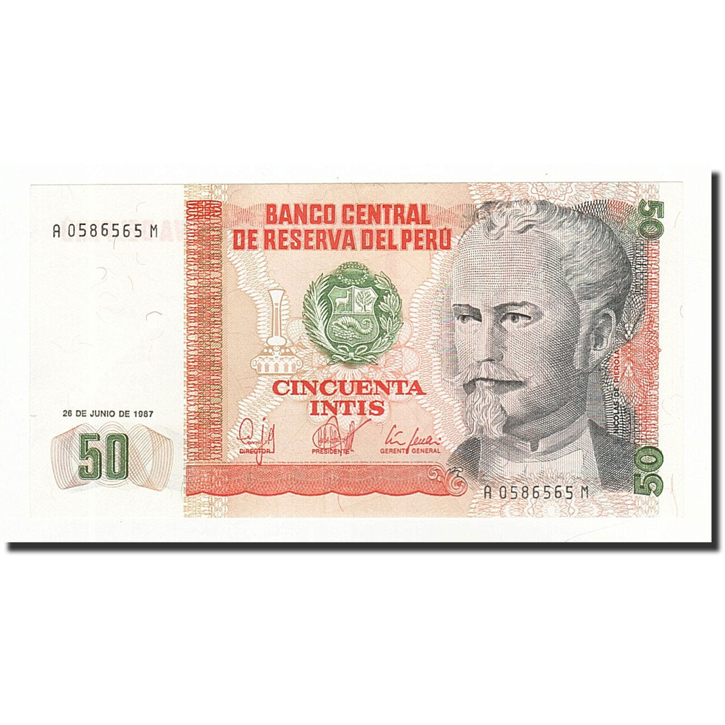 Banknote, Peru, 50 Intis, 1987-06-26, KM:131b, UNC(64)