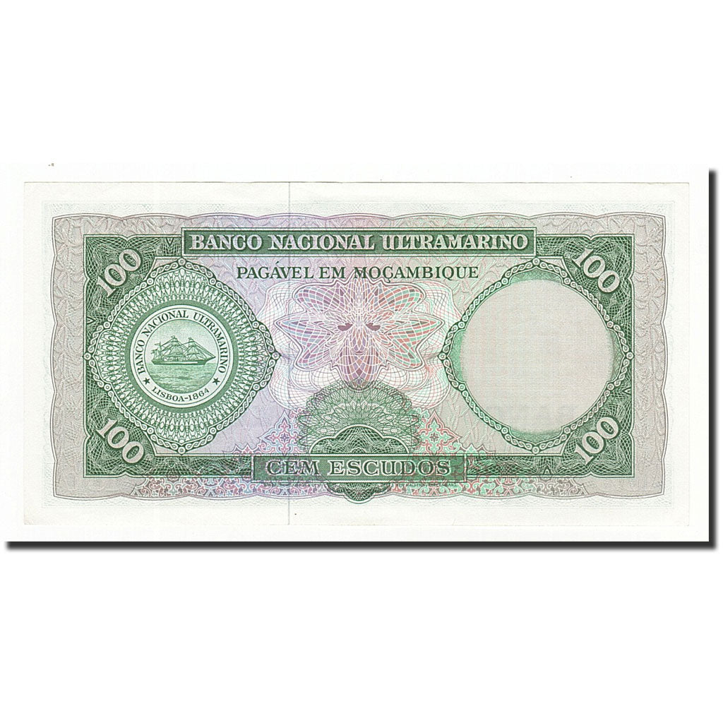Banknote, Mozambique, 100 Escudos, Undated (1976), KM:117a, UNC(60-62)