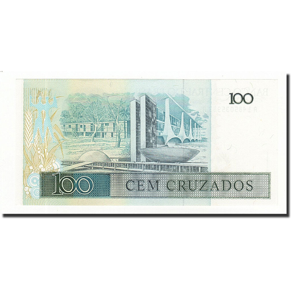 Banknote, Brazil, 100 Cruzados, Undated (1986-88), KM:211b, UNC(65-70)