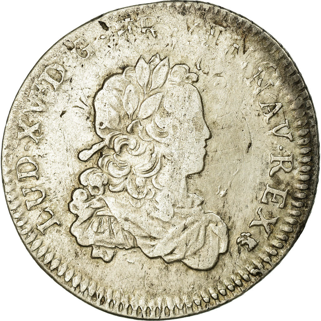 Coin, France, Louis XV, 1/3 Écu de France, 1/3 Ecu, 1722, Lyon, VF(30-35)