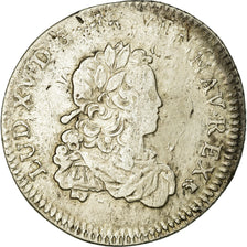 Moneta, Francia, Louis XV, 1/3 Écu de France, 1/3 Ecu, 1722, Lyon, MB+