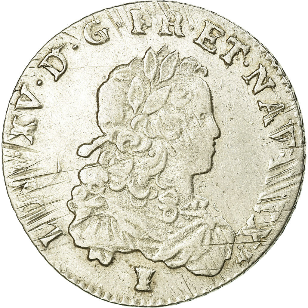 Moneta, Francia, Louis XV, 1/3 Écu de France, 1/3 Ecu, 1723, Rennes, MB+