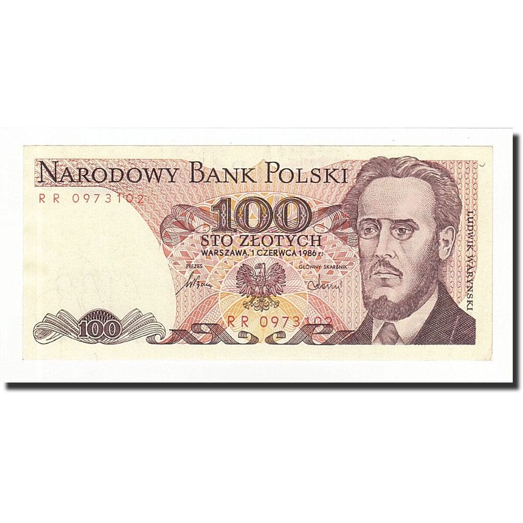 Banknote, Poland, 100 Zlotych, 1986-06-01, KM:143e, AU(55-58)
