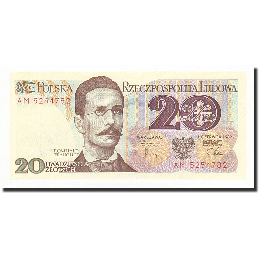 Banknote, Poland, 20 Zlotych, 1982-06-01, KM:149a, UNC(65-70)
