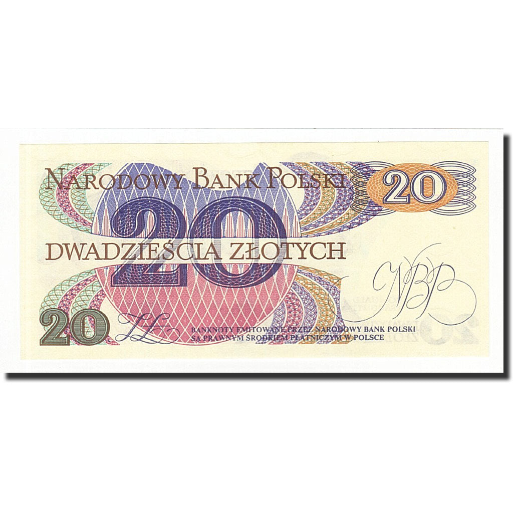 Banknote, Poland, 20 Zlotych, 1982-06-01, KM:149a, UNC(65-70)