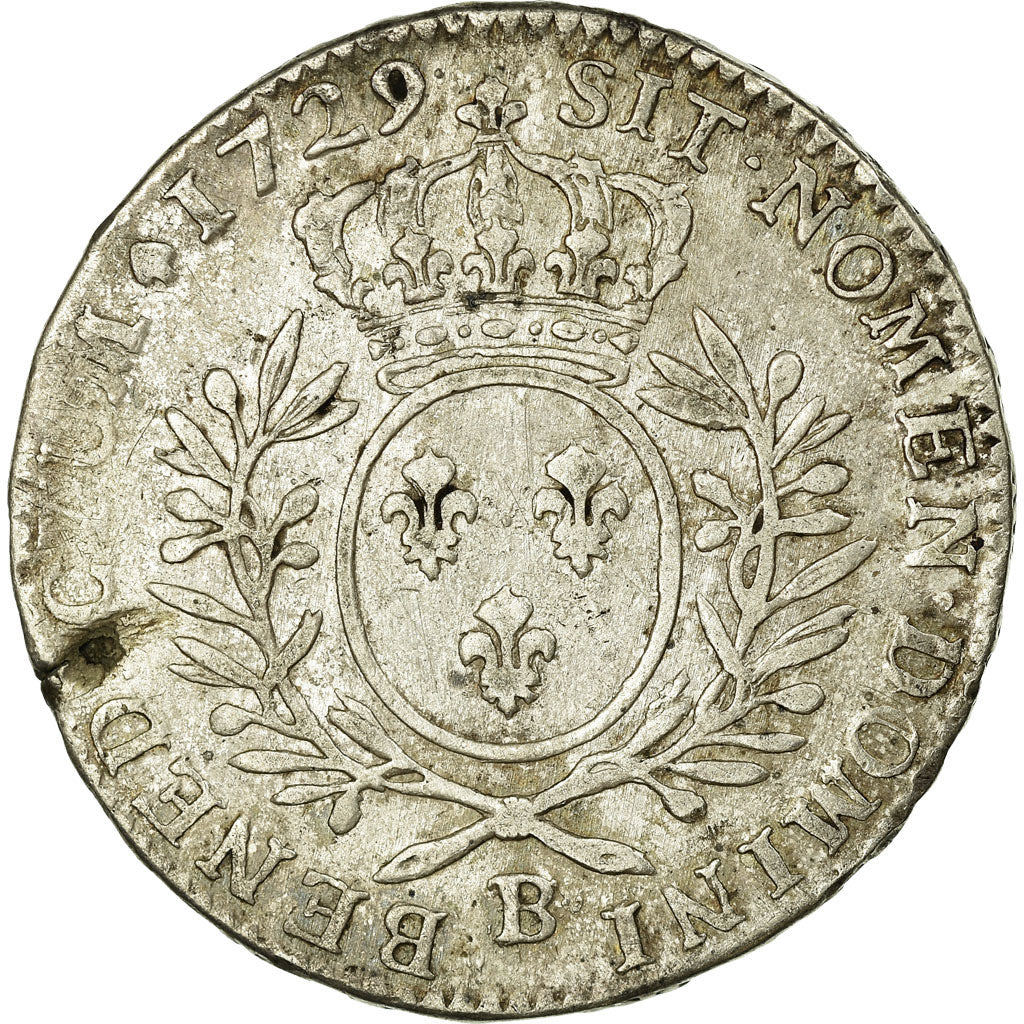Moneta, Francia, Louis XV, 1/2 Écu aux branches d'olivier, 1/2 ECU, 44 Sols