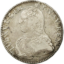 Moneda, Francia, Louis XV, 1/2 Écu aux branches d'olivier, 1/2 ECU, 44 Sols