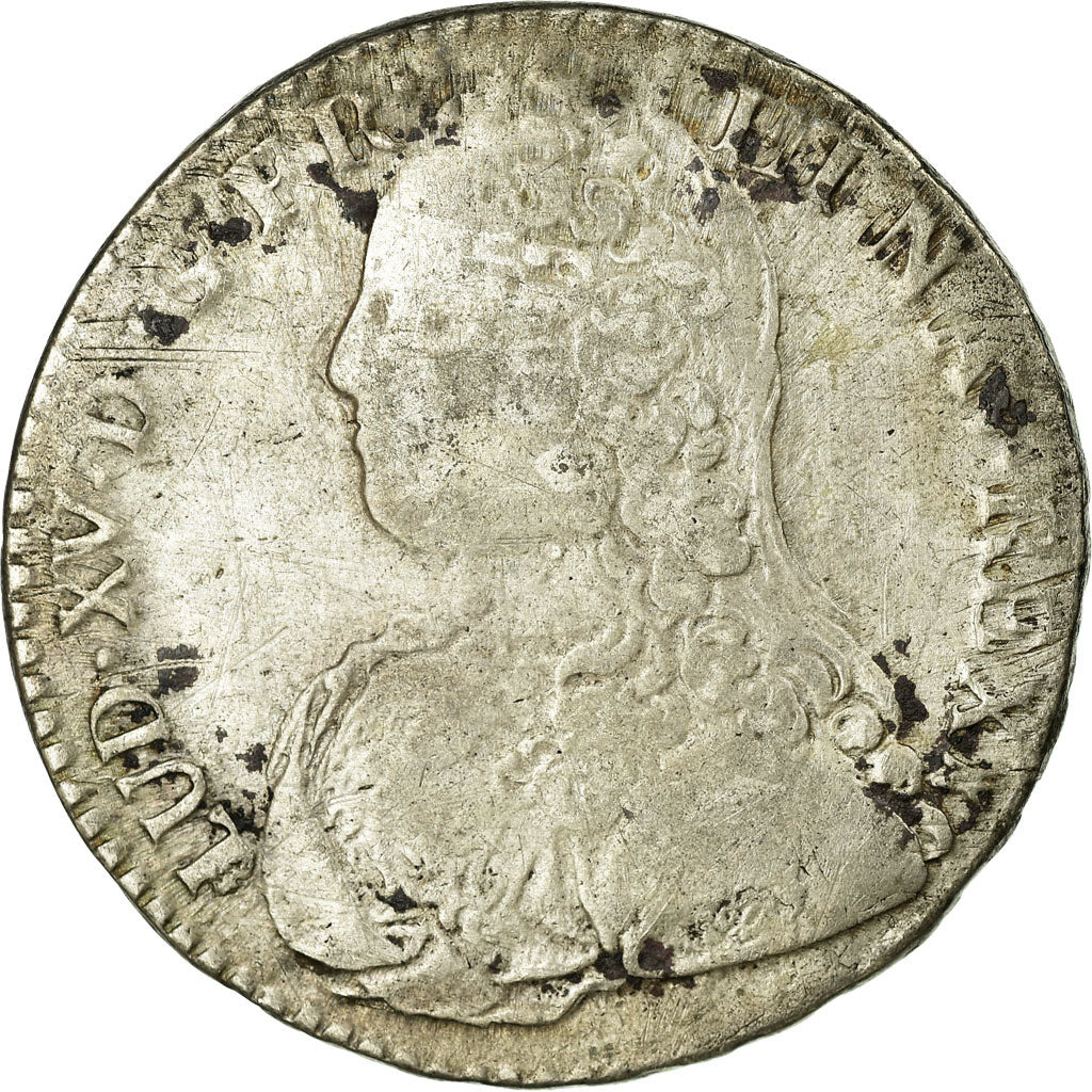 Moneta, Francia, Louis XV, 1/2 Écu aux branches d'olivier, 1/2 ECU, 44 Sols