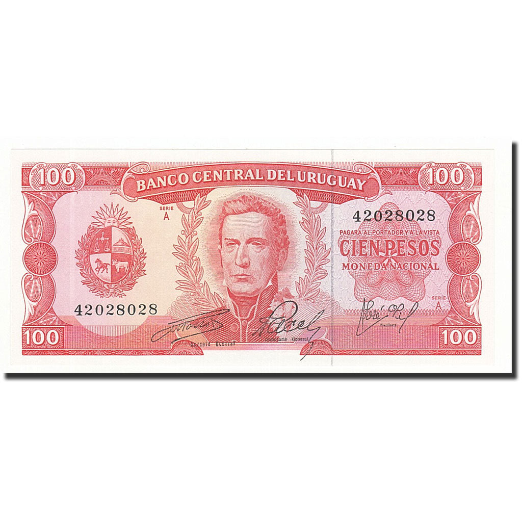 Geldschein, Uruguay, 100 Pesos, Undated (1967), KM:47a, UNZ