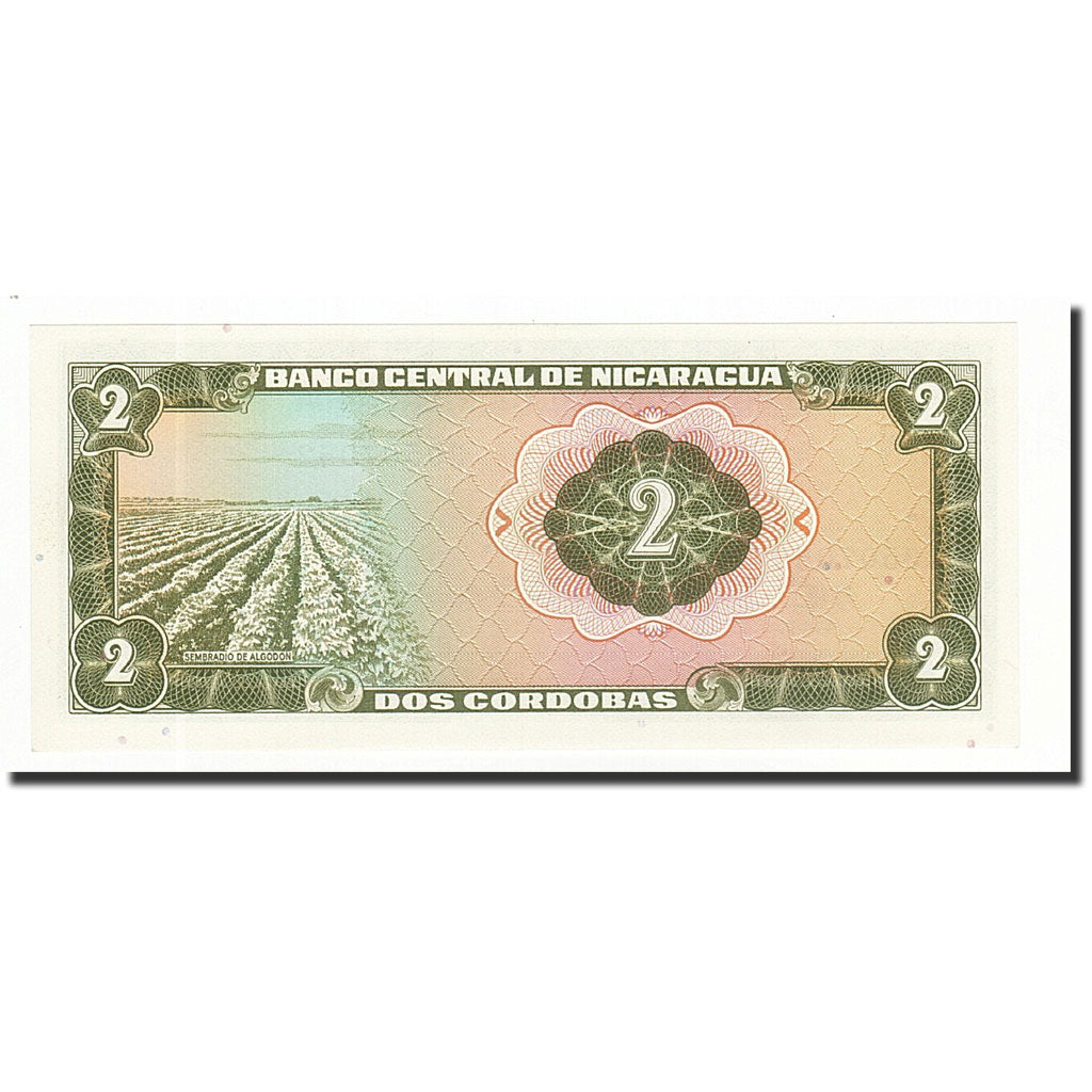 Banknote, Nicaragua, 2 Cordobas, D.1972, KM:121a, UNC(65-70)