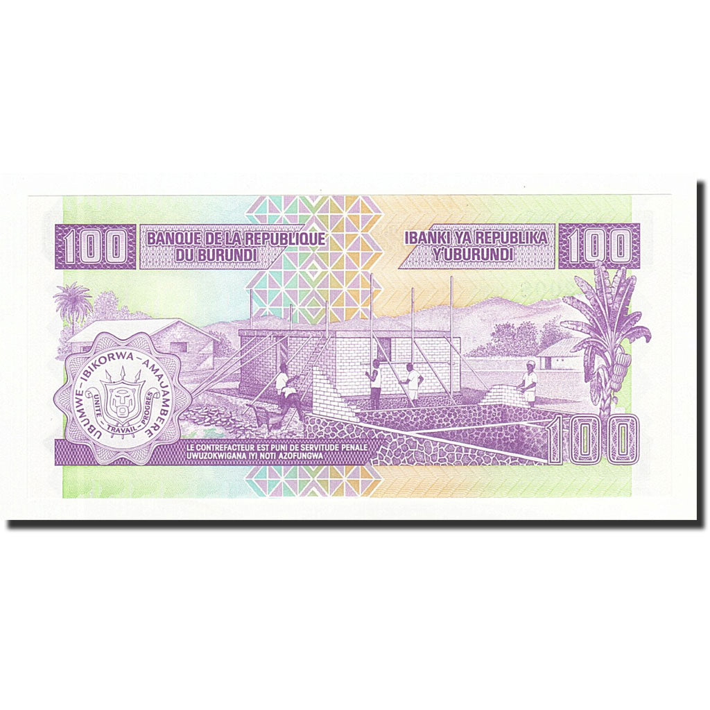 Billete, 100 Francs, Burundi, KM:37e, 2006-05-01, UNC