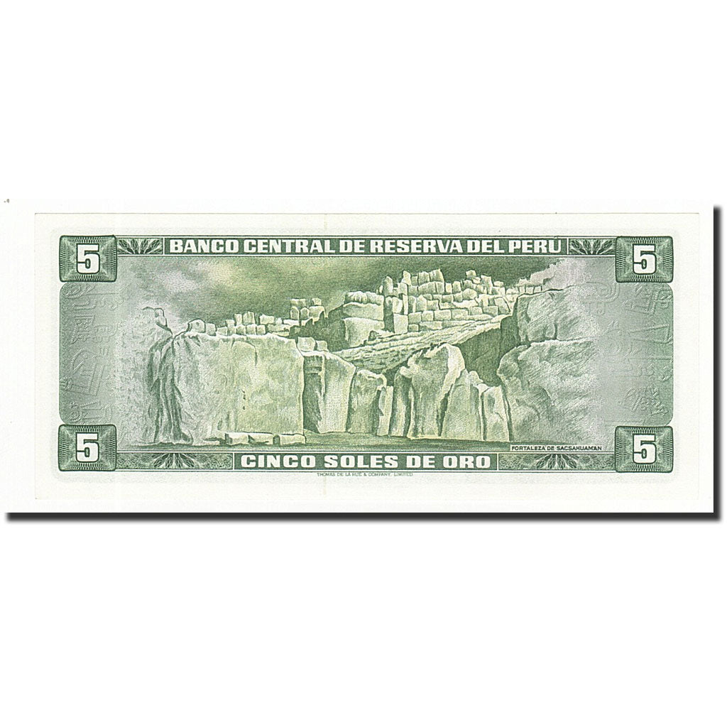 Banknote, Peru, 5 Soles De Oro, 1974-08-15, KM:99c, UNC(65-70)
