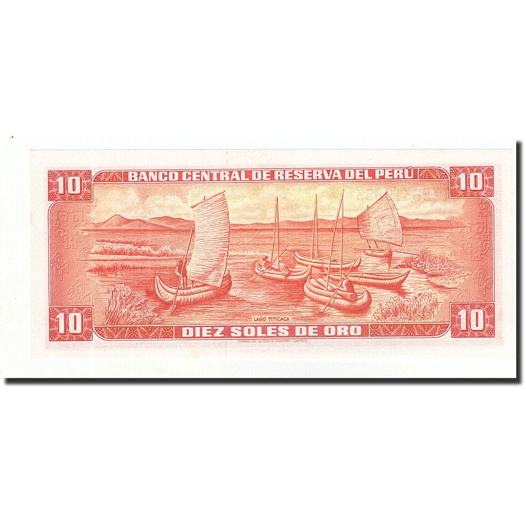 Banknote, Peru, 10 Soles De Oro, 1973-05-24, KM:100c, UNC(65-70)