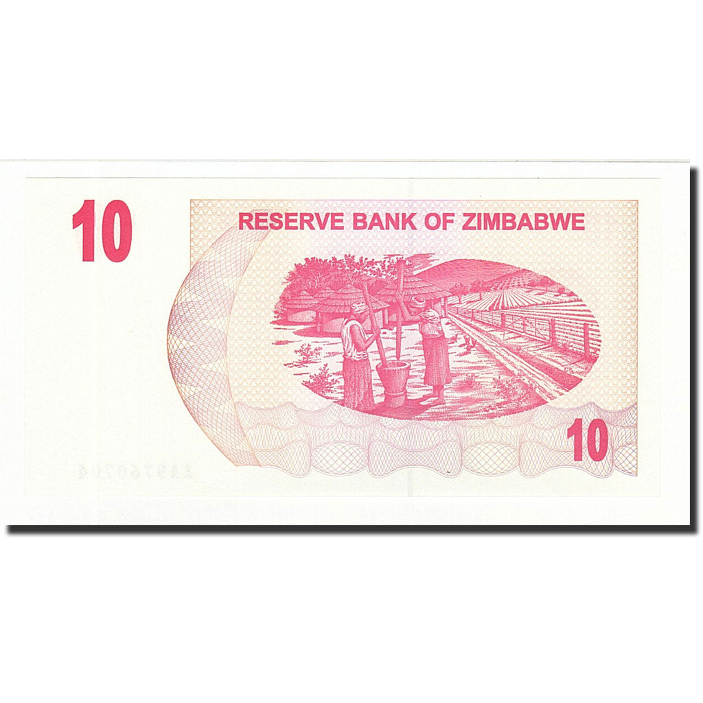 Banknote, Zimbabwe, 10 Dollars, 2006-08-01, KM:39, UNC(65-70)