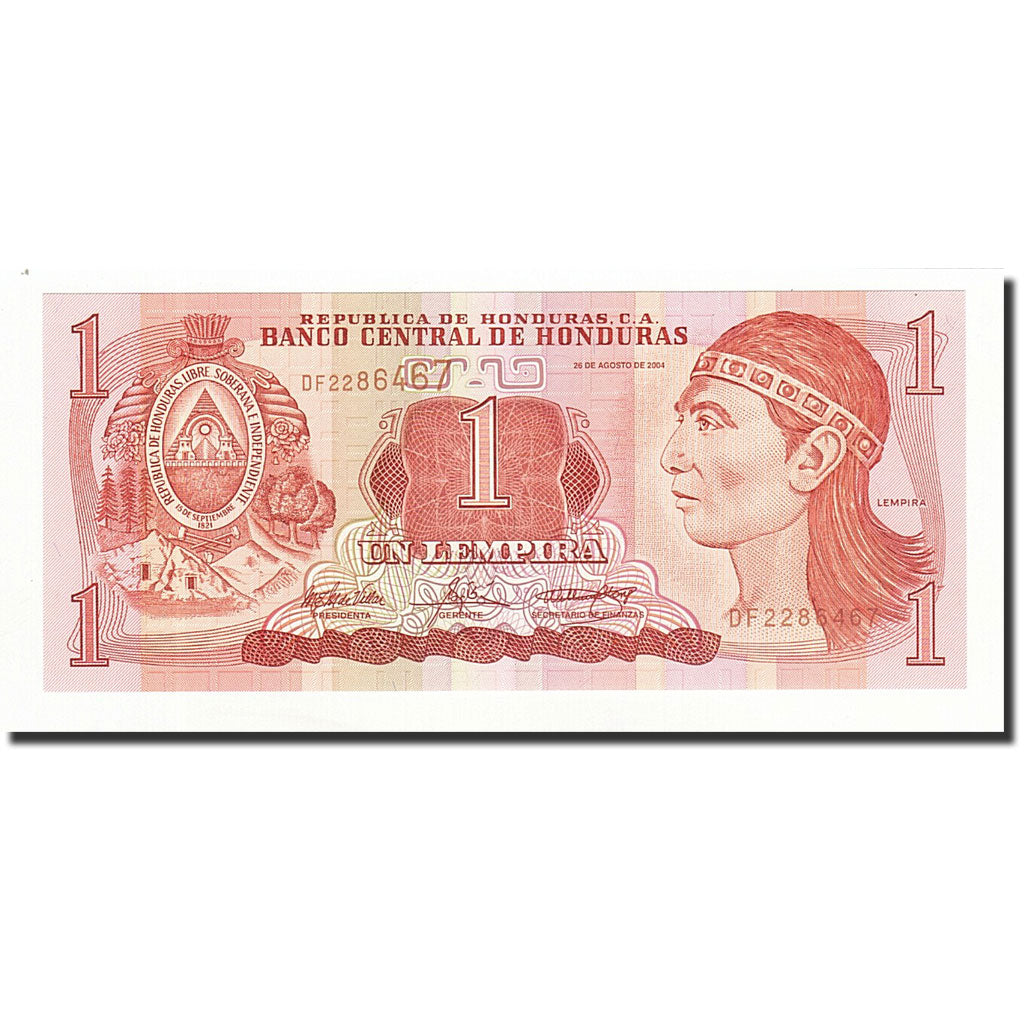 Billet, Honduras, 1 Lempira, 2004-08-26, KM:84d, NEUF
