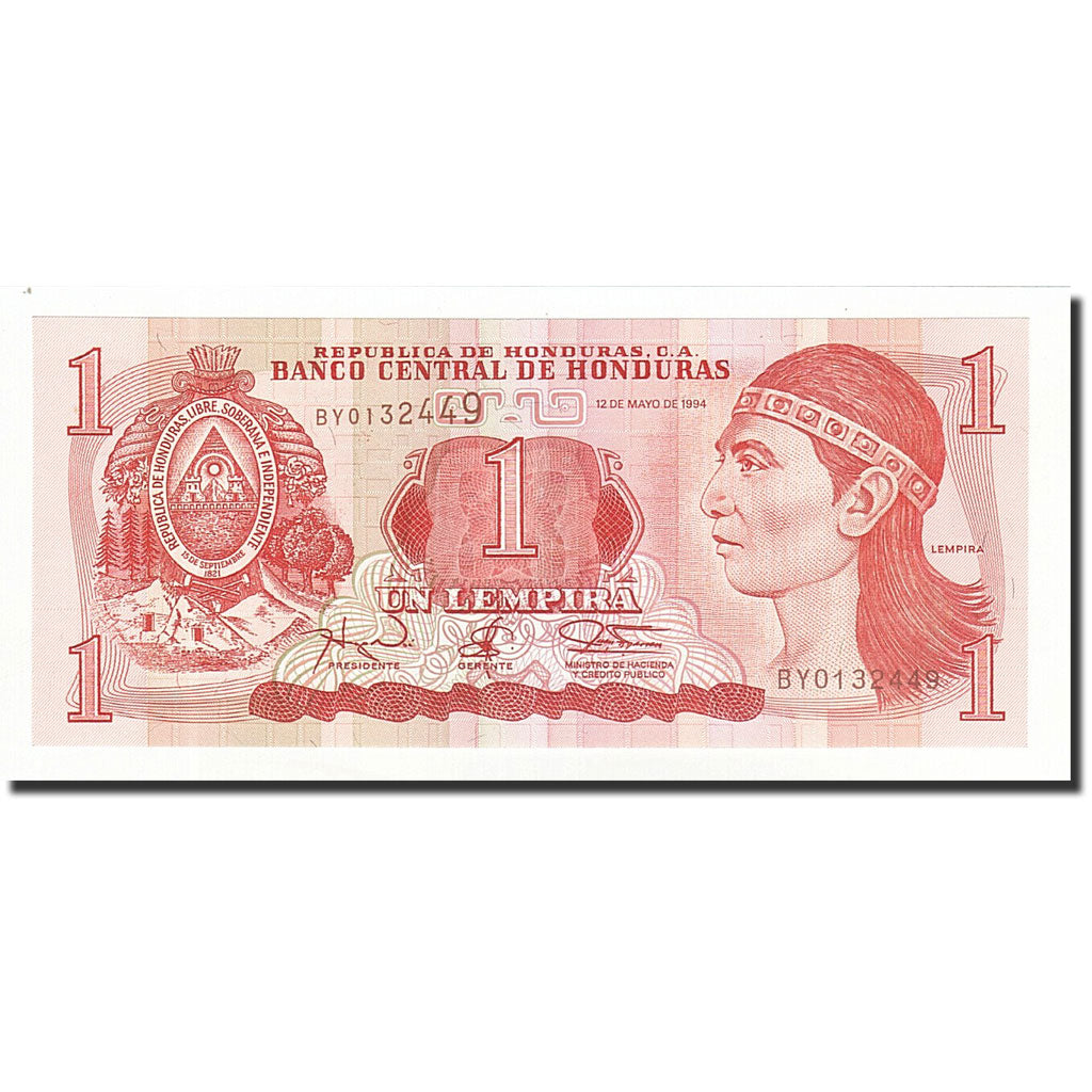 Billet, Honduras, 1 Lempira, 1994-05-12, KM:76a, NEUF