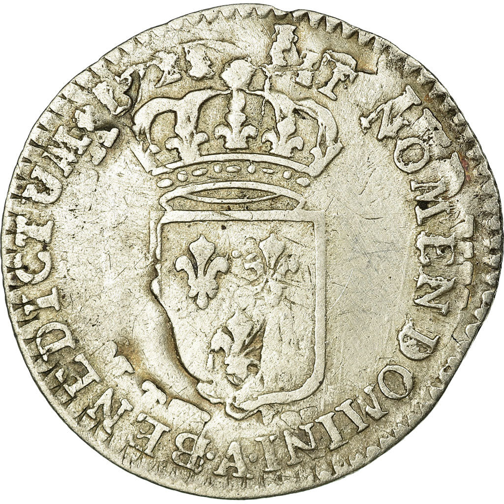 Moneta, Francia, Louis XV, 1/12 Écu de France, 1/12 ECU, 10 Sols, 1721, Paris