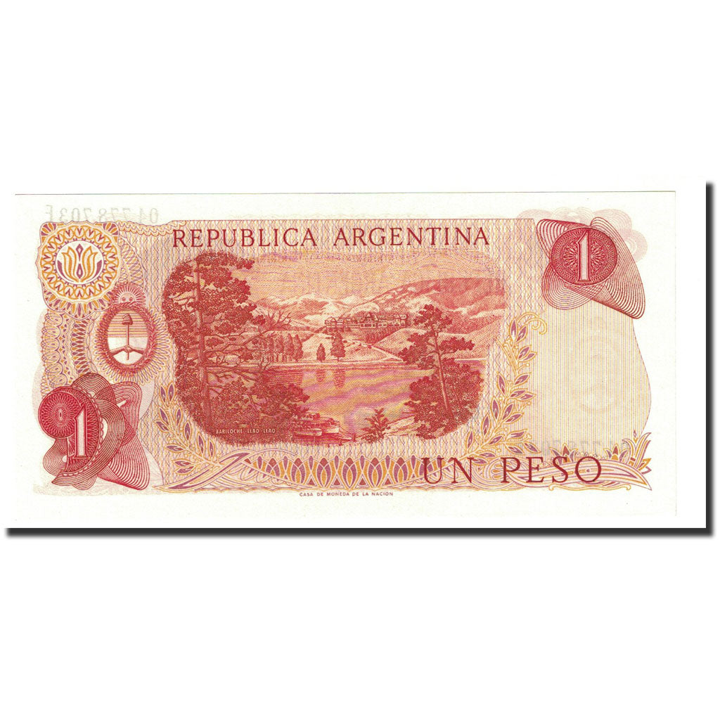 Banknote, Argentina, 1 Peso, undated ( 1970-73), KM:287, UNC(65-70)